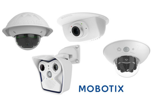 Produktbild: Unterschiedliche Modelle von MOBOTIX Videoüberwachungsanlagen